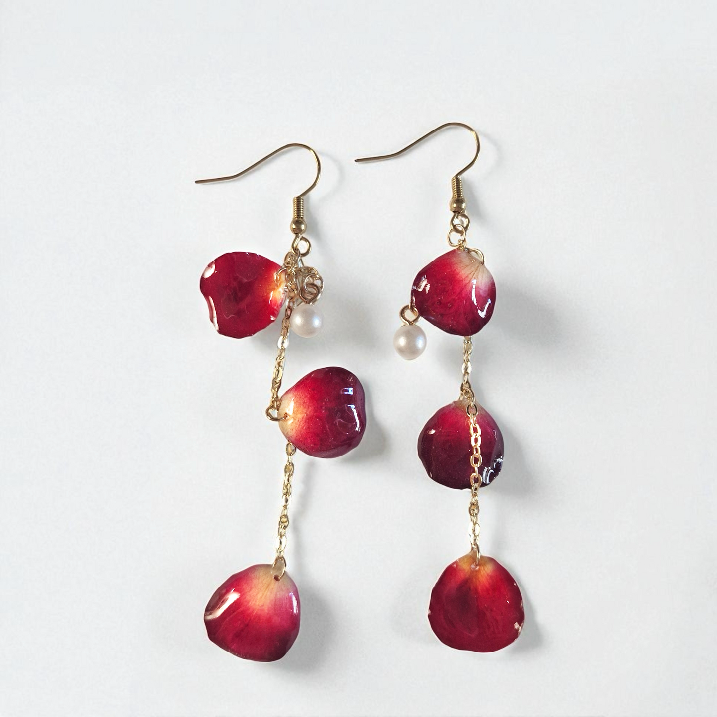 echte Wildrosenblätter❤︎ Schmuckset