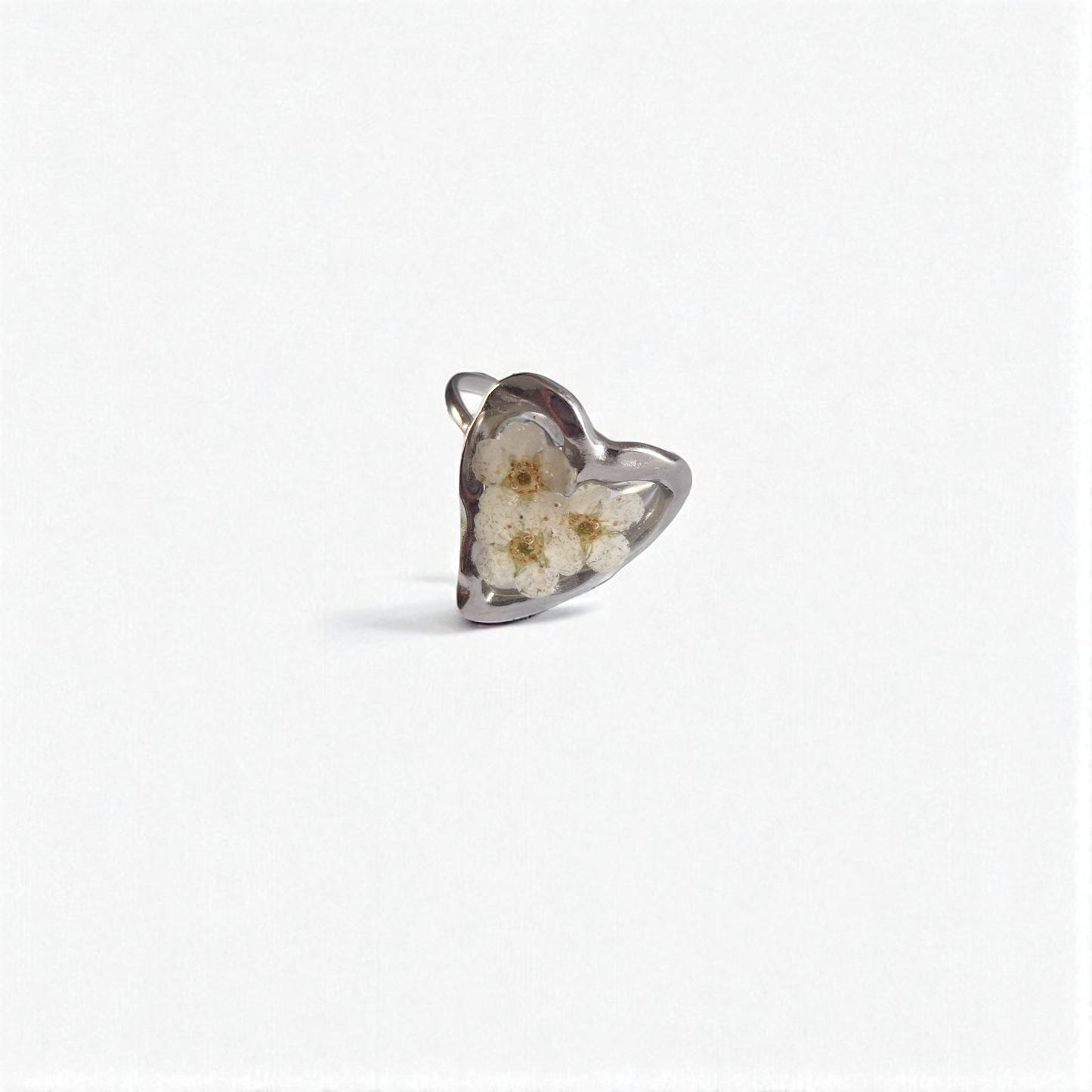 echte Blüten❤︎ Herz Ring