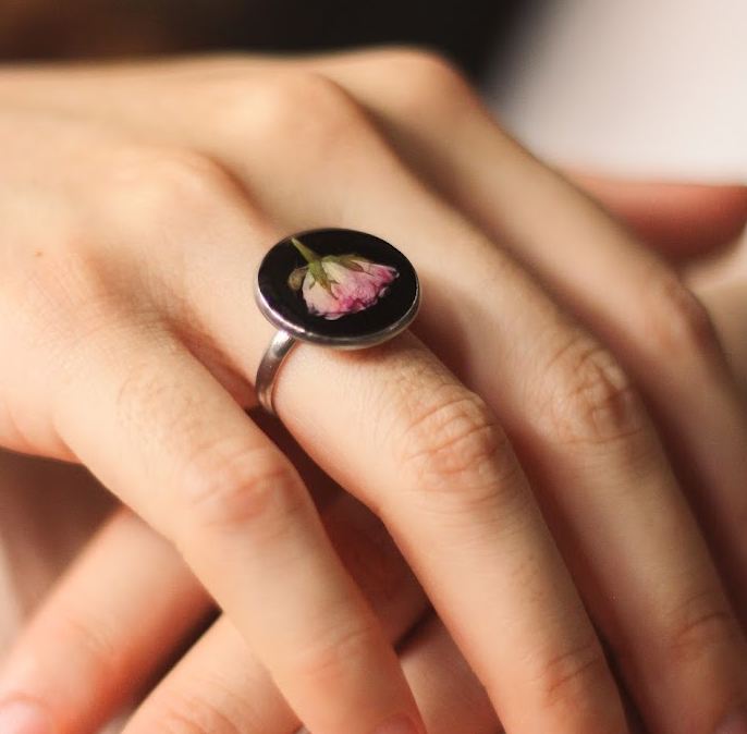 echte Rosenblüte❤︎ Ring