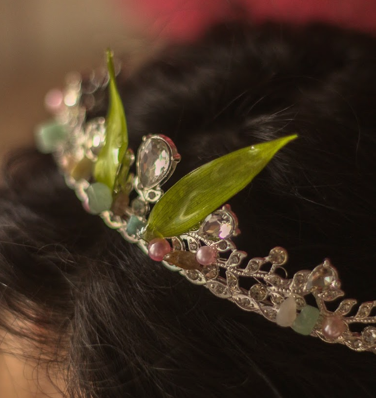 Tau Blätter❤︎ Tiara