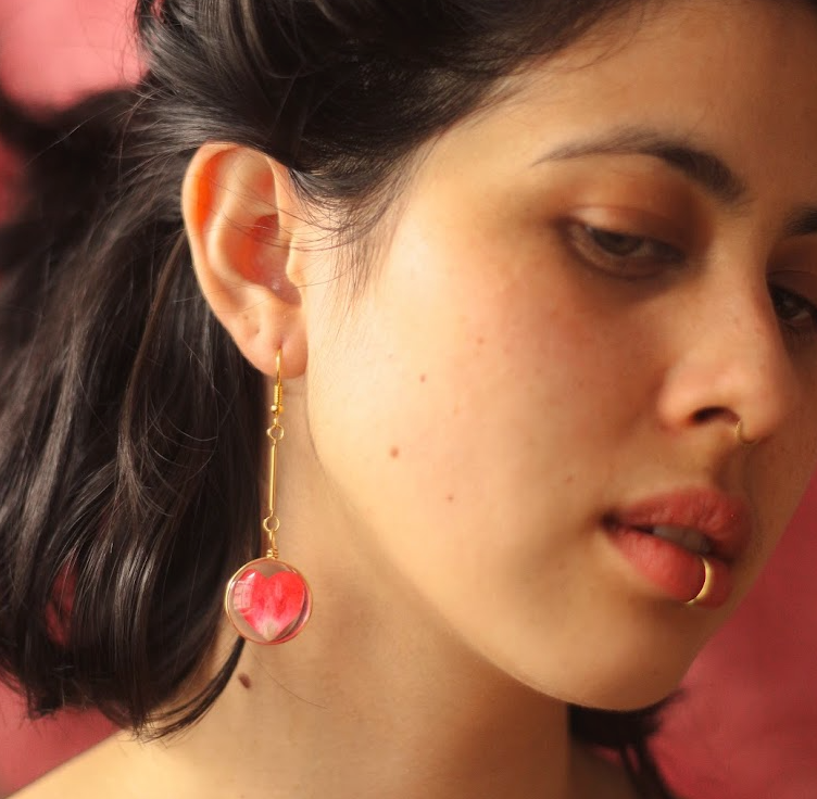 echte Rosenblätter❤︎ Ohrringe