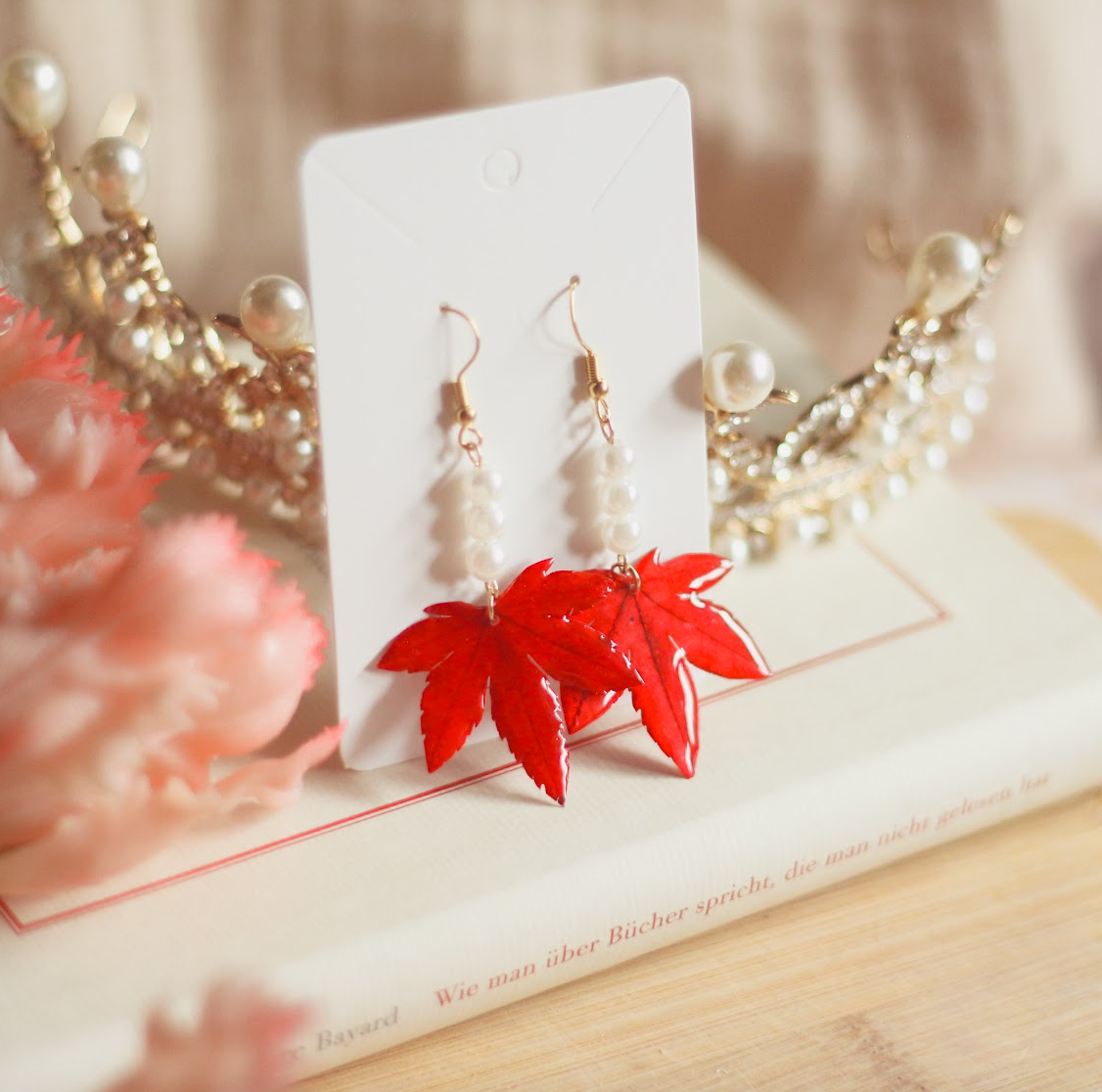 echter japanischer Ahorn❤︎ Ohrringe