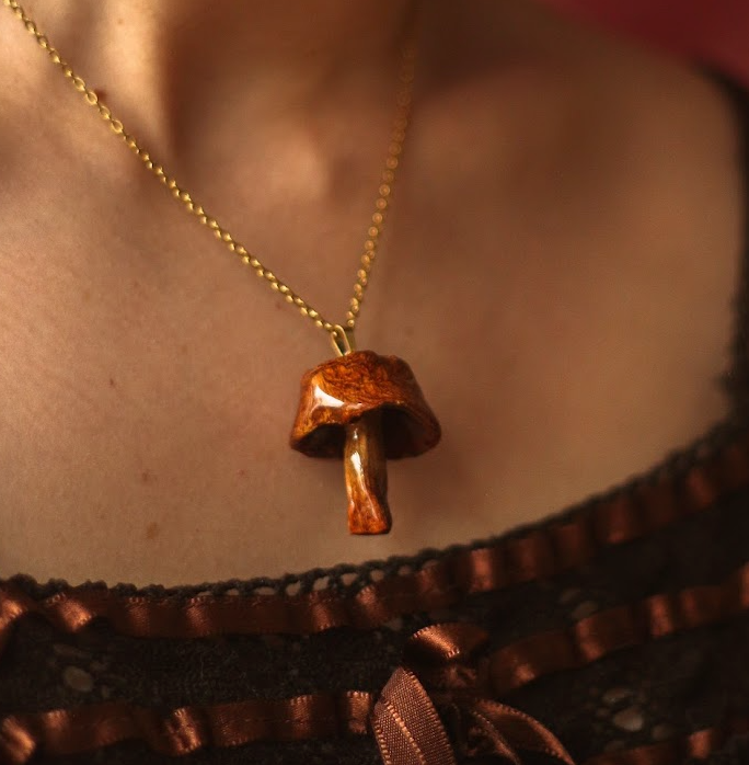 echter Pilz❤︎ Halskette