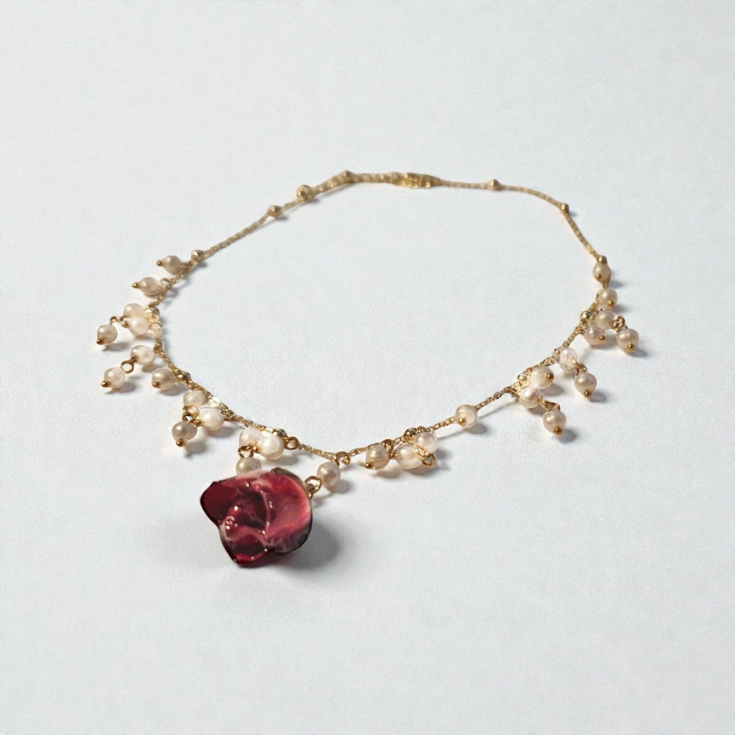 echte Rosenknospe❤︎ Collier