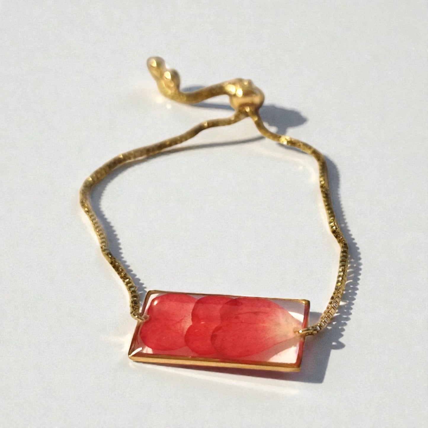 echte Wildrosen-Blüten ❤︎ Armband