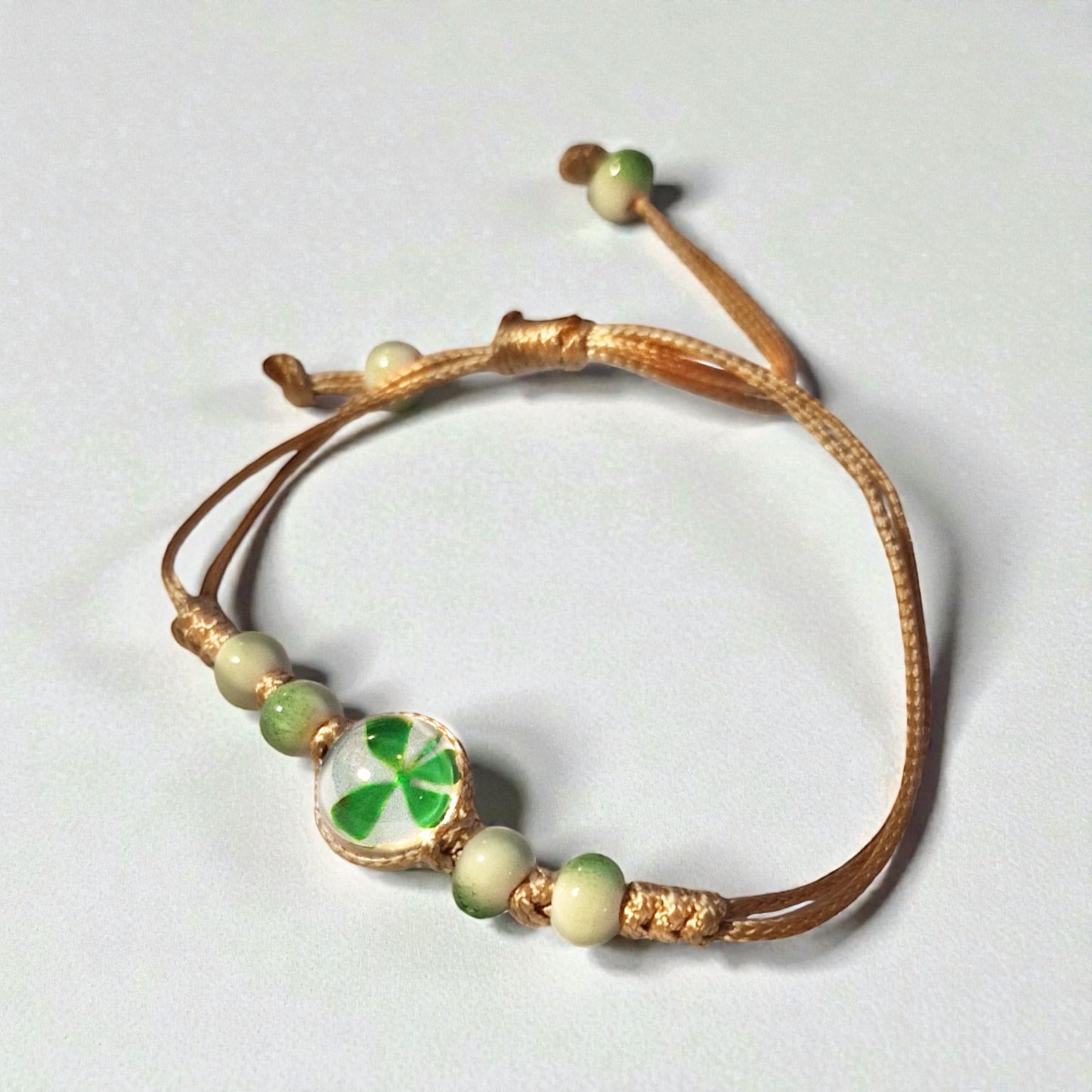 echtes Glücksklee ❤︎ Armband