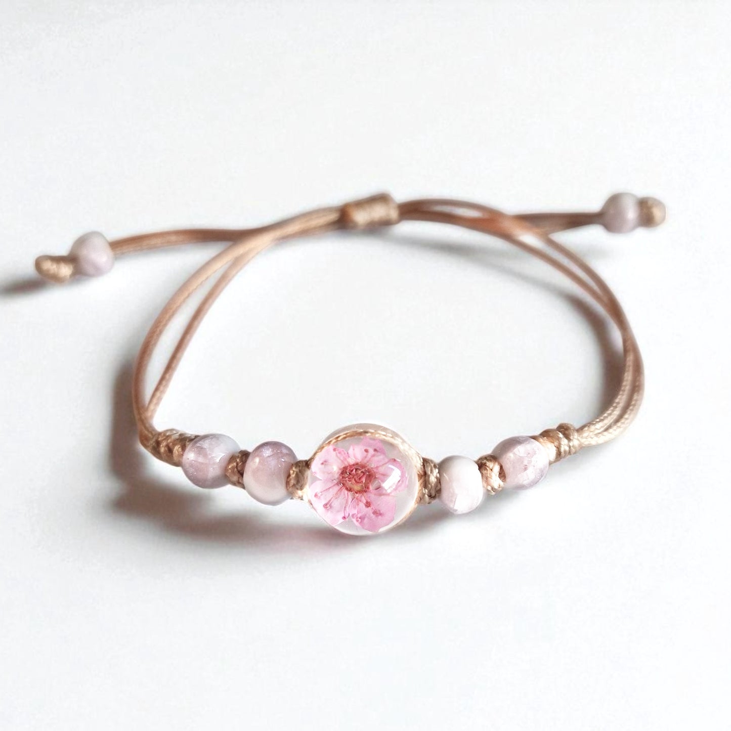echtes rosa Vergissmeinnicht❤︎ Armband