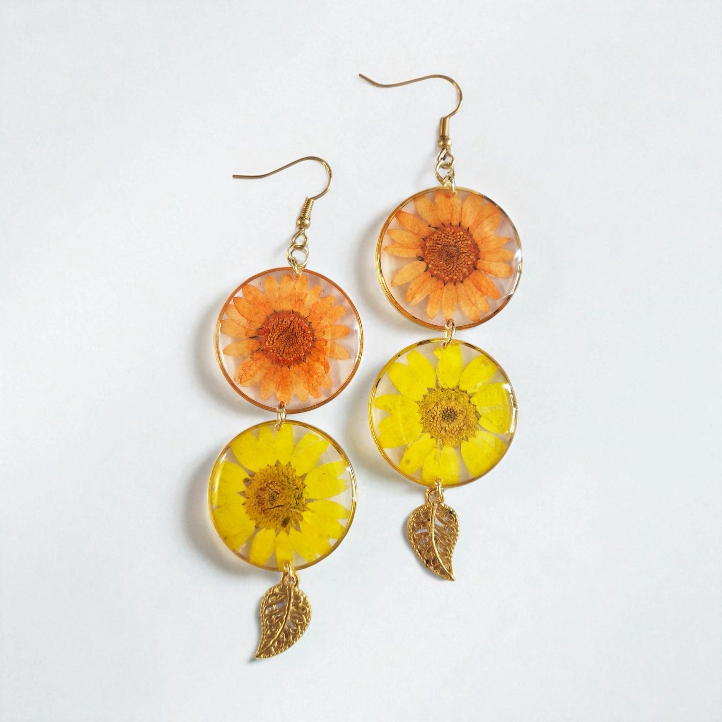 echte Ringelblume❤︎ Ohhringe