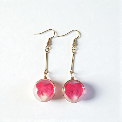 echte Rosenblätter❤︎ Ohrringe