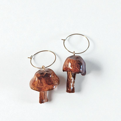echter Pilz❤︎ Ohrringe