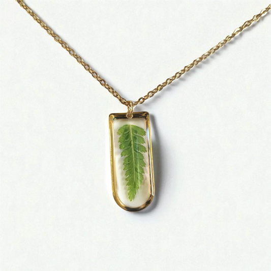 echtes Farn❤︎ Halskette