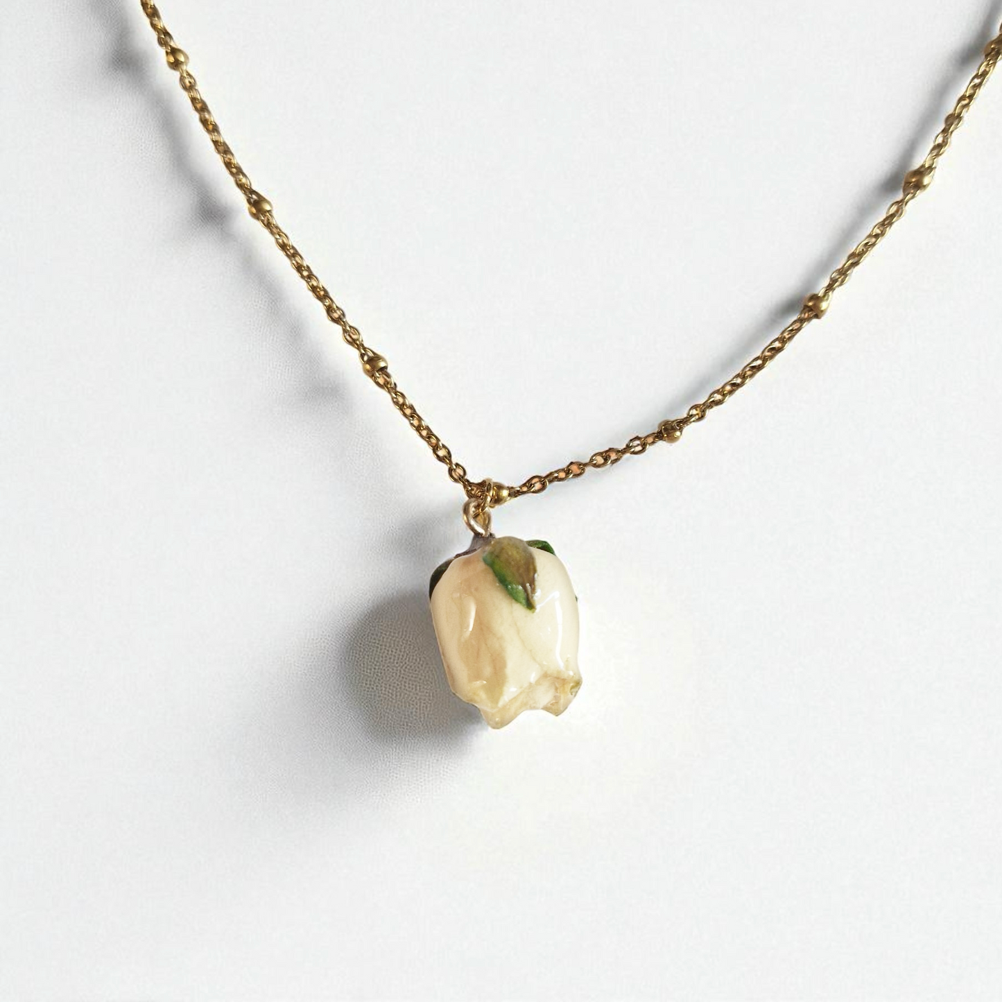 echte Rosenknospe❤︎ Halskette