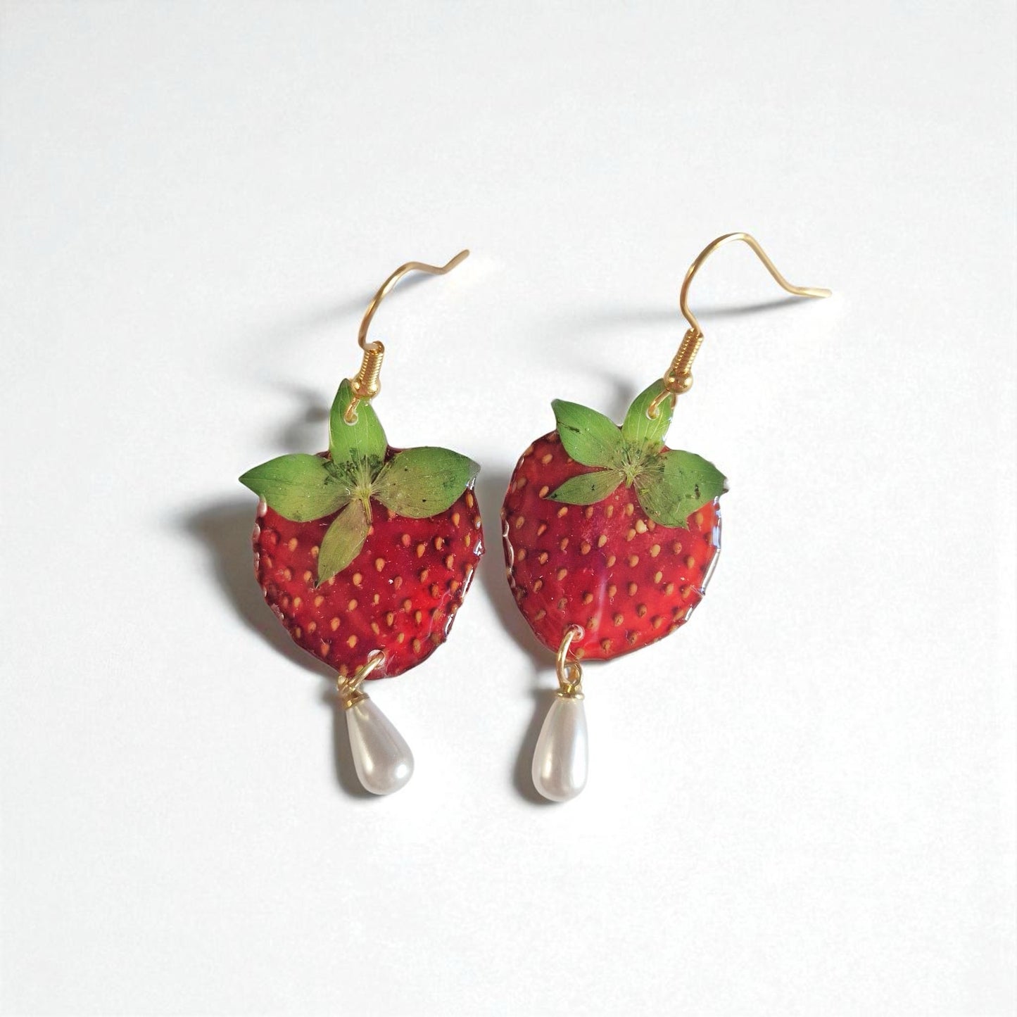 echte Erdbeere❤︎ Schmuckset
