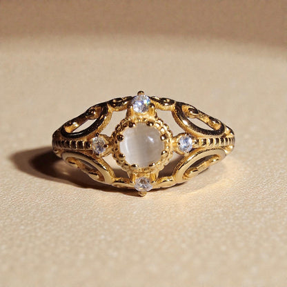 Selenit Kristall Silber-Ring ❤︎ verschiedene Grössen