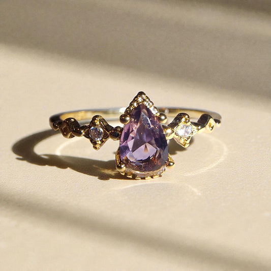 Amethyst Silber-Ring ❤︎ verschiedene Grössen