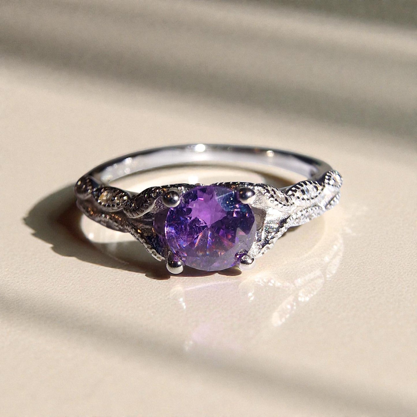 Amethyst Silber-Ring ❤︎ verschiedene Grössen