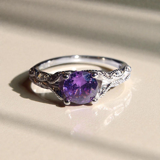 Amethyst Silber-Ring ❤︎ verschiedene Grössen