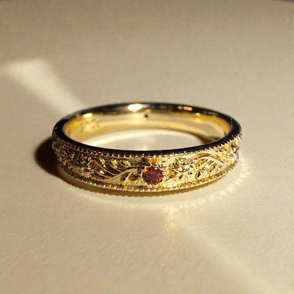 Granat Silber-Ring ❤︎ verschiedene Grössen