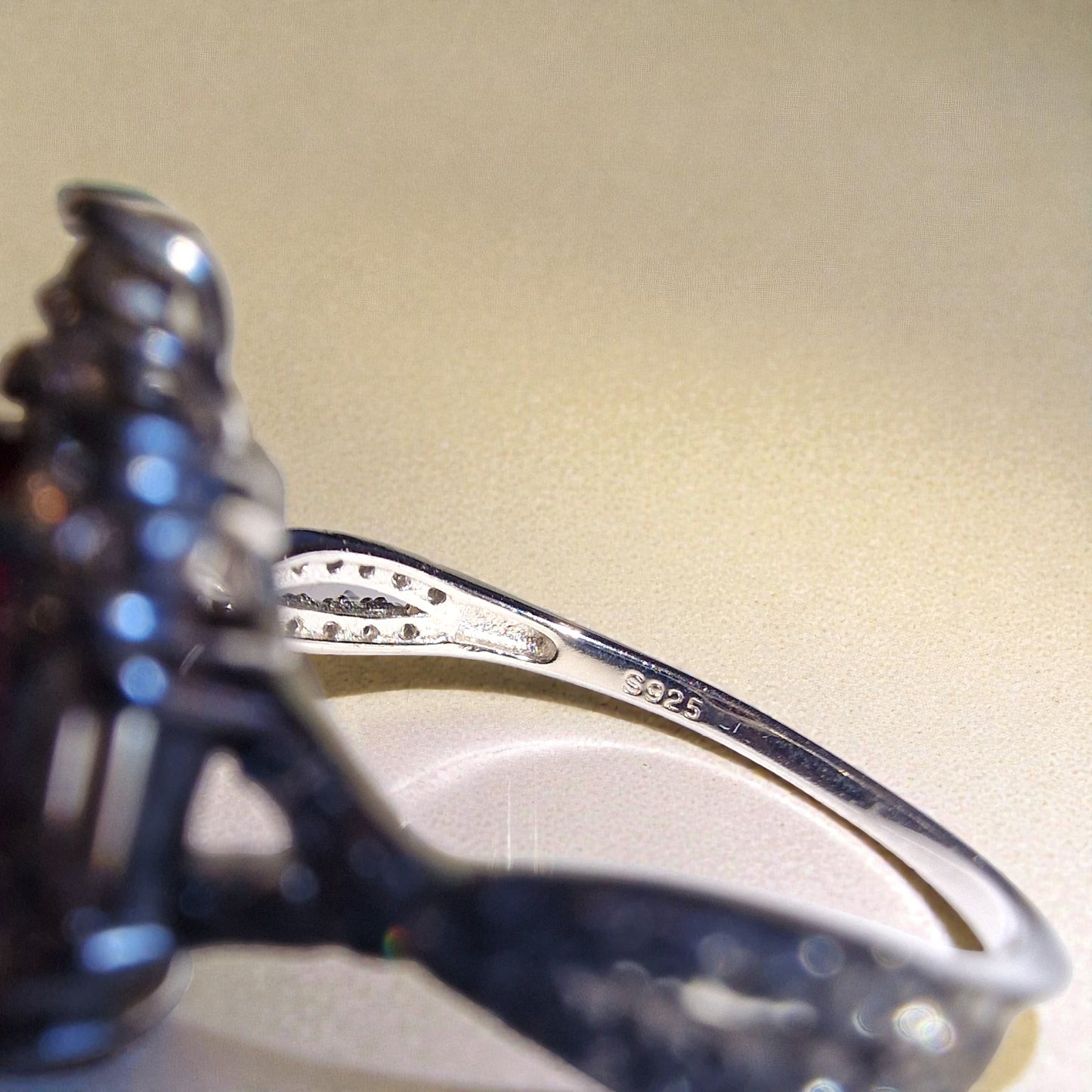 Granat Silber-Ring ❤︎ verschiedene Grössen