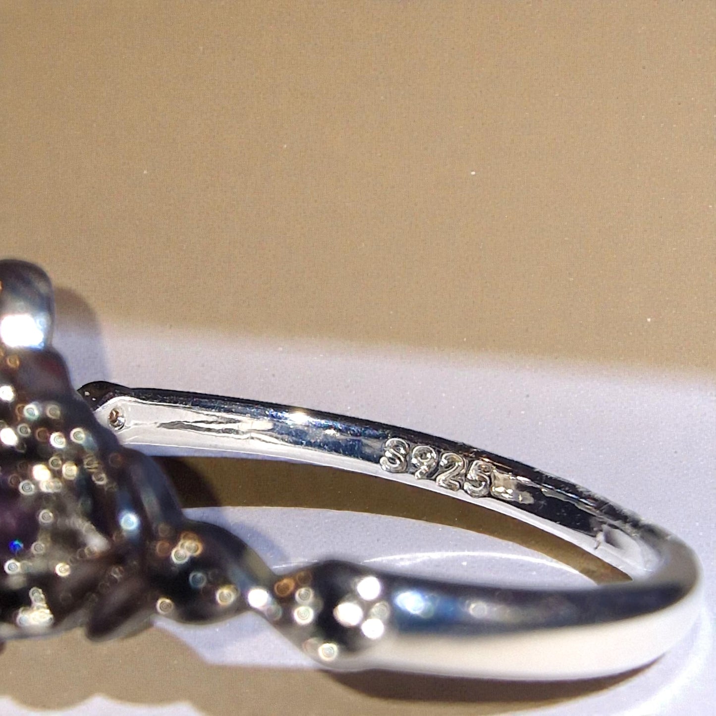 Tansanit & Amethyst Silber-Ring ❤︎ Gr. 7