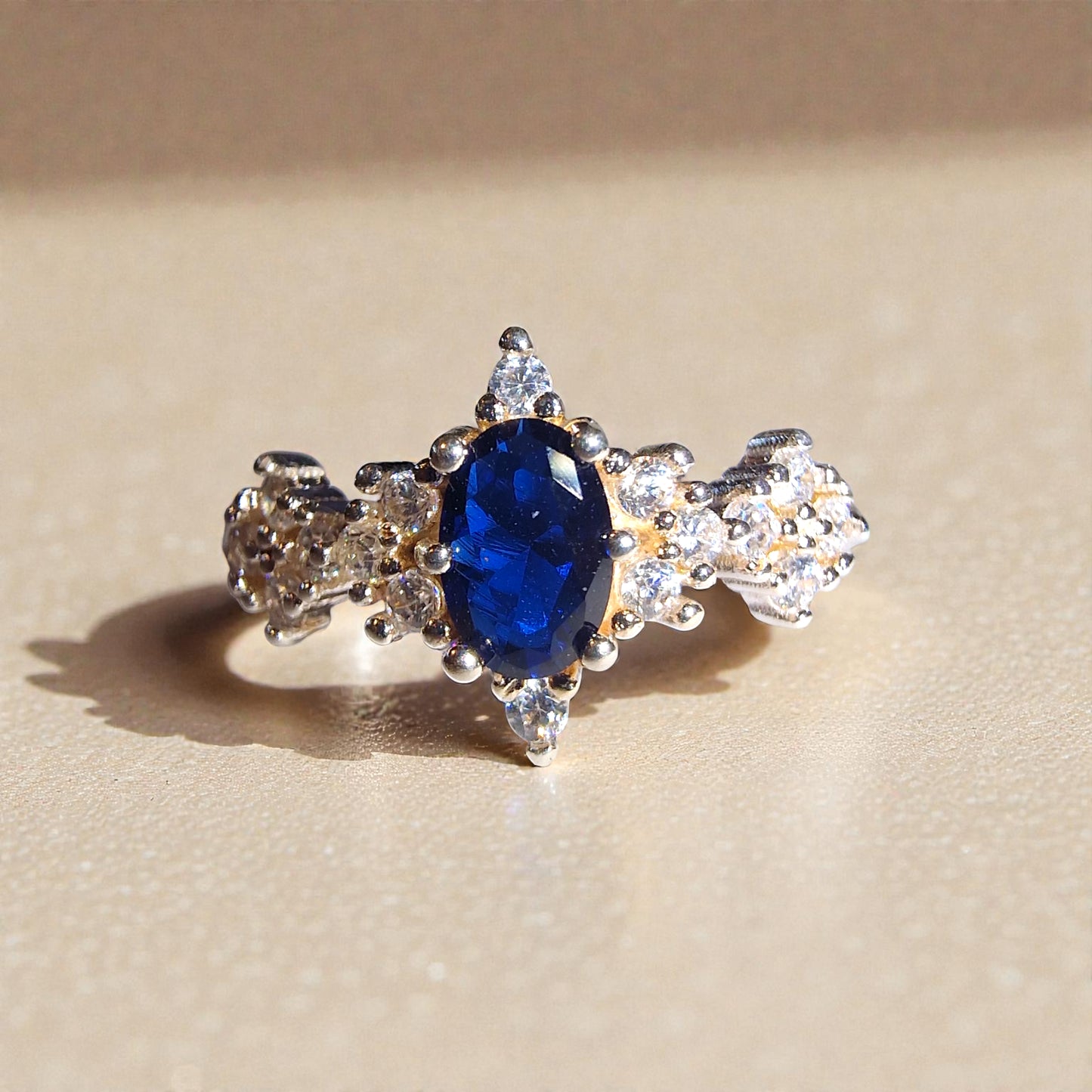 Tansanit Silber-Ring ❤︎ Gr. 6.5