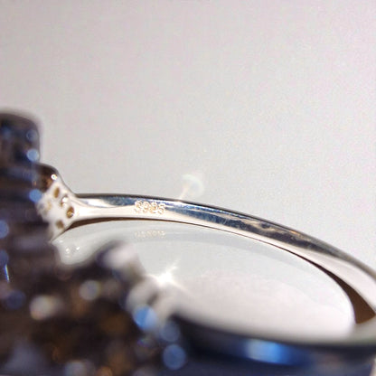 Tansanit Silber-Ring ❤︎ Gr. 6.5