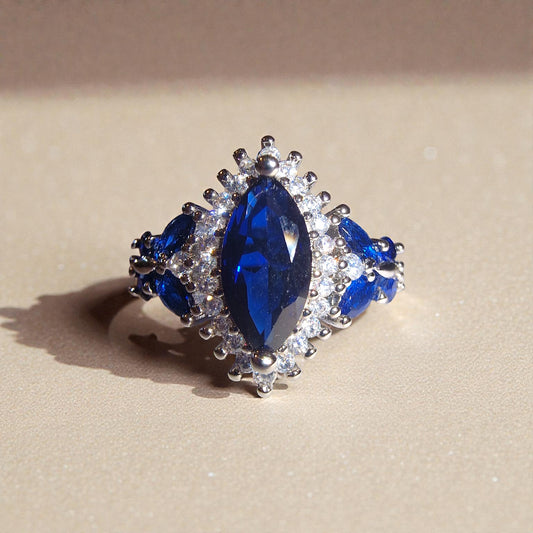 Tansanit Silber-Ring ❤︎ verschiedene Grösse