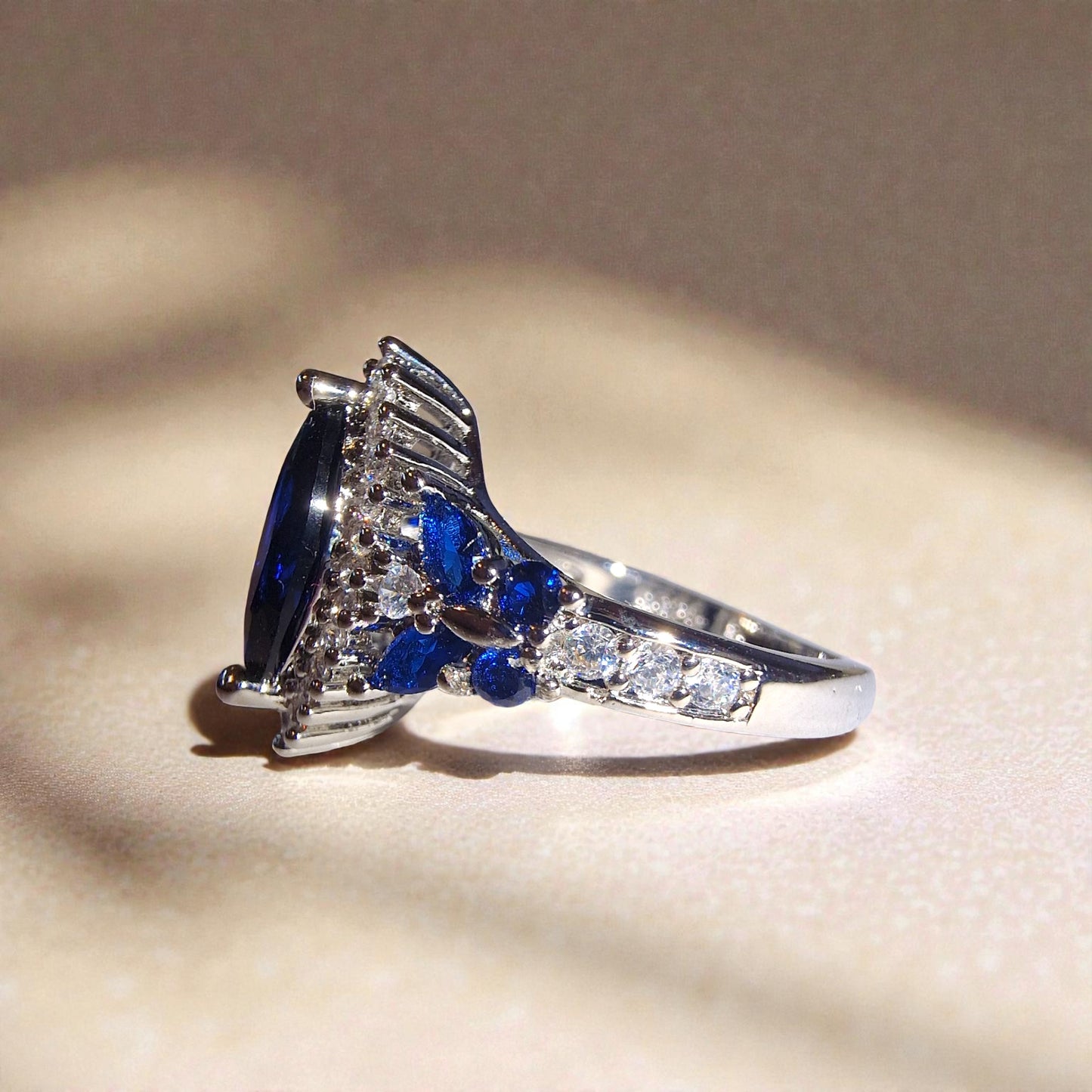 Tansanit Silber-Ring ❤︎ verschiedene Grösse