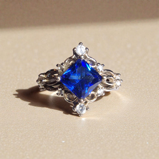 Tansanit Silber-Ring ❤︎ verschiedene Grösse