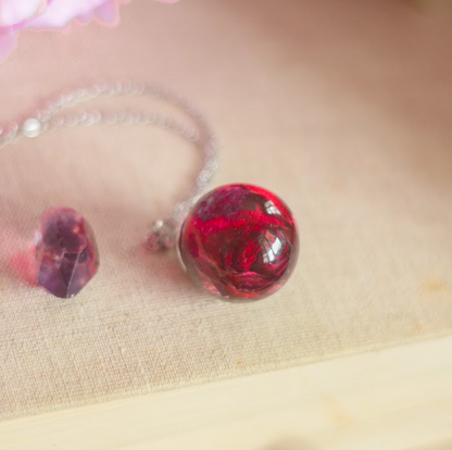 echte Rose❤︎ Halskette