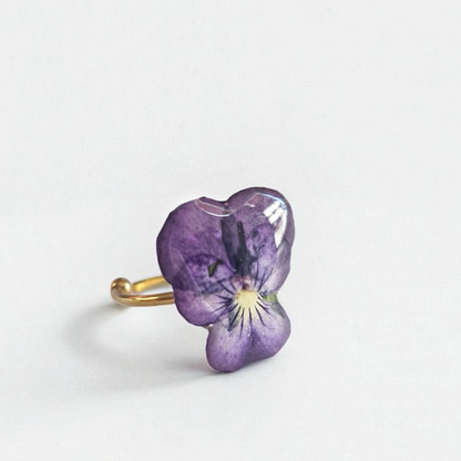 echtes Stiefmütterchen❤︎ Ring