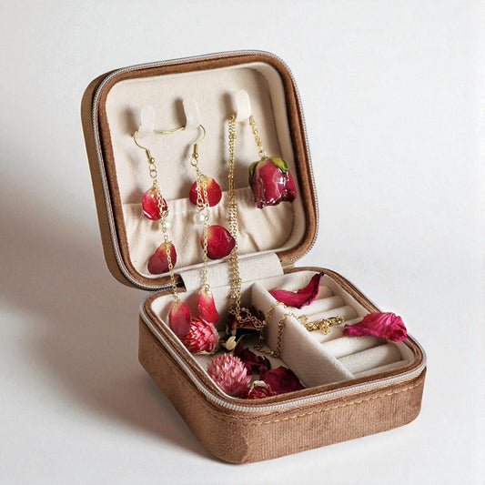 echte Wildrosenblätter❤︎ Schmuckset