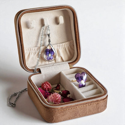 echte Stiefmütterchen❤︎ Schmuckset