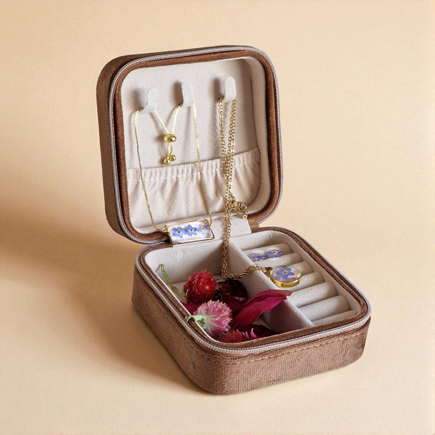 echte Vergissmeinnicht gold❤︎ Schmuckset