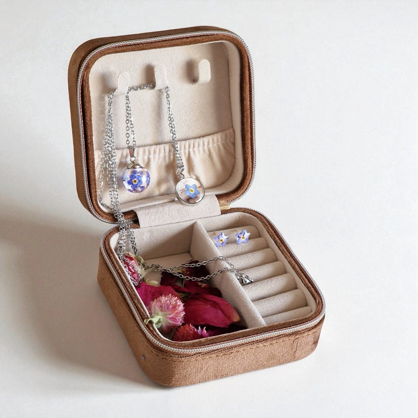 echte Vergissmeinnicht Silber❤︎ Schmuckset