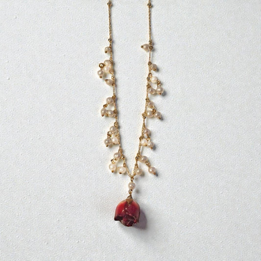 echte Rosenknospe❤︎ Collier