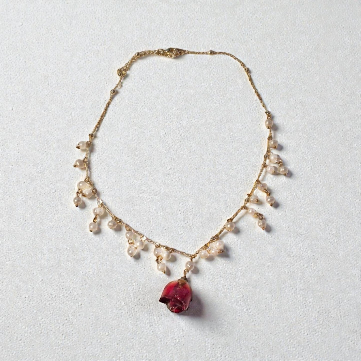 echte Rosenknospe❤︎ Collier