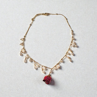 echte Rosenknospe❤︎ Collier