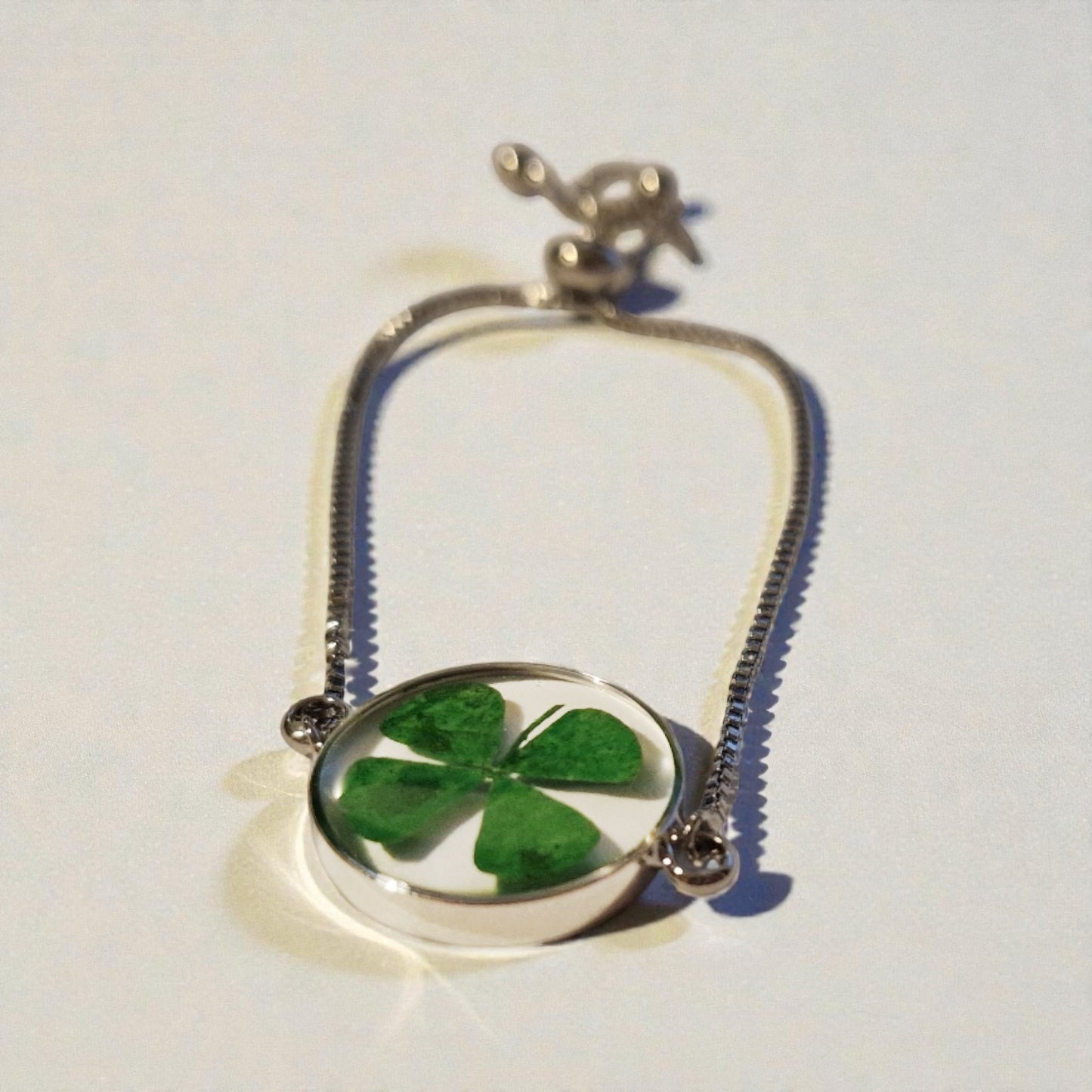 echtes Glücksklee ❤︎ Armband