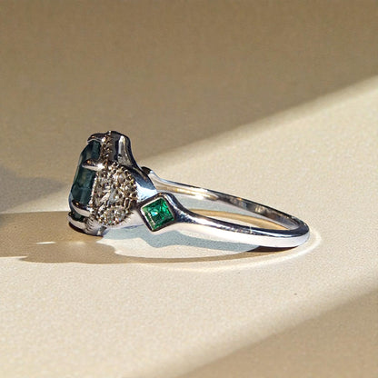 Moosachat Silber-Ring ❤︎ Gr. 7